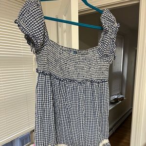 Blue gingham urban outfitters sundress